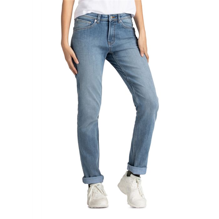 DU/ER Performance Denim Slim Straight - Light Stone - Damen main product photo