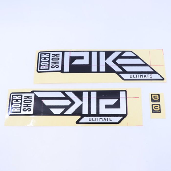 ROCK SHOX Fork Decal Kit, Pike Ultimate 2023+ silver for black main product photo