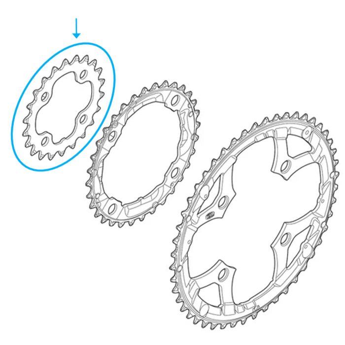 Shimano Kettenblatt Deore FC-M591 / FC-T6010 Triple main product photo